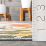 Rosana Floral Machine Washable Indoor/Outdoor Area Rug