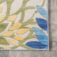 Rosana Floral Machine Washable Indoor/Outdoor Area Rug