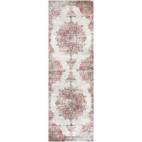 Vintage Persian Floral Pink Soft Area Rug