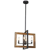 Obilla 18" Wide Black 4-Light Candle Chandelier