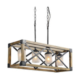 Obilla 27 1/2" Wide Black 4-Light Island Chandelier