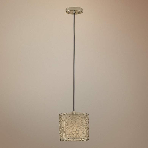 One Light Polished Silver Mini-Pendant by Uttermost