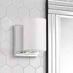 Oslo 6 1/4" High Chrome Metal LED Wall Sconce