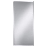 Frameless Rectangular 18" x 40" Beveled Wall Mirror
