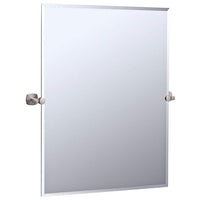 Gatco Jewel Satin Nickel 28" x 31 1/2" Tilt Wall Mirror