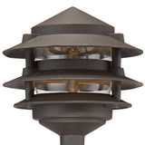 Pagoda Bronze 6-Piece Modern LED Landscape Path Light Set