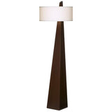 Pillar Walnut Wood Modern Floor Lamp