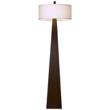 Pillar Walnut Wood Modern Floor Lamp