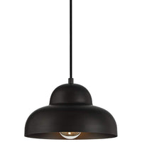 Possini Euro Capri 9 1/4" Wide Black Mini Pendant Light