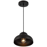 Possini Euro Capri 9 1/4" Wide Black Mini Pendant Light