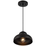 Possini Euro Capri 9 1/4" Wide Black Mini Pendant Light