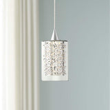 Possini Euro Enya 5 1/2" Wide Modern Chrome LED Mini Pendant