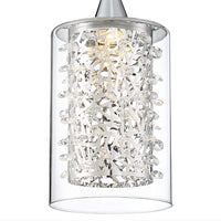 Possini Euro Enya 5 1/2" Wide Modern Chrome LED Mini Pendant