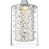 Possini Euro Enya 5 1/2" Wide Modern Chrome LED Mini Pendant