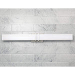 Possini Euro Exeter 36" Wide Nickel LED Modern Bathroom Light