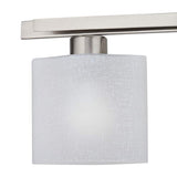 Possini Euro Linen Glass 32" Wide Brushed Bath Light