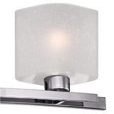 Possini Euro Linen Glass 32" Wide Brushed Bath Light