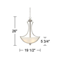 Possini Euro Milbury 19 1/2" Wide Bowl Pendant Chandelier