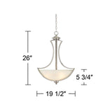 Possini Euro Milbury 19 1/2" Wide Bowl Pendant Chandelier