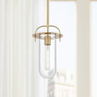 Possini Euro Savona 8" Wide Tube Mini Pendant