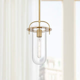 Possini Euro Savona 8" Wide Tube Mini Pendant