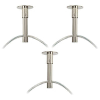 Possini Euro Silver Line Brushed Nickel 3-Light Swag Pendant