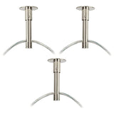 Possini Euro Silver Line Brushed Nickel 3-Light Swag Pendant
