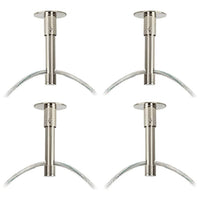 Possini Euro Silver Line Brushed Nickel 4-Light Swag Pendant