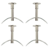 Possini Euro Silver Line Brushed Nickel 4-Light Swag Pendant