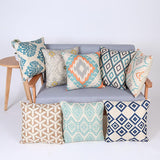 Geometric Floral Throw Pillow Covers