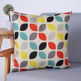 Geometric Floral Throw Pillow Covers