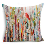 Birds and Woods Abstract Cushion Covers