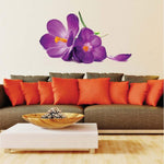 Purple 3D flower Wall Stickers Decal Art