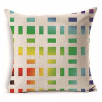 Colorful Geometric Pattern Throw Pillow/Cushion Covers