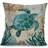 Marine Ocean Printed Cushion Covers Set of 4