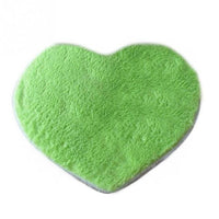 Small Velvet Fabric Heart Shape Cushion Mat Non-slip 40x30cm