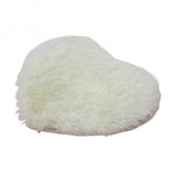 Small Velvet Fabric Heart Shape Cushion Mat Non-slip 40x30cm