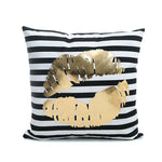 Bronzing Printed  Cushion Cover Pillow Cases