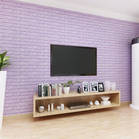 Self Adhesive 3D Wall Brick Stickers - 10 pcs