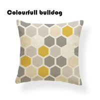 Striped Chevron Yellow Gray/Grey Cushion Covers