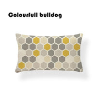 Striped Chevron Yellow Gray/Grey Cushion Covers
