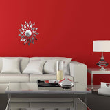 Modern Floral Acrylic Mirror Decal Wall stickers