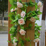 Silk Rose Flower String - 240cm
