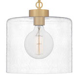 Quiozel Abner 12" Wide Aged Brass Mini Pendant