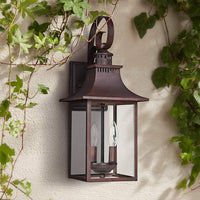 Quoizel Chancellor 19" High Copper Bronze Outdoor Wall Light