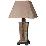 Slate & Copper Indoor-Outdoor Table Lamp