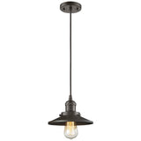 Railroad 8" Wide Oil-Rubbed Mini Pendant