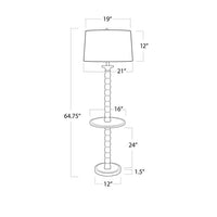 Regina Andrew Perennial Wood Floor Lamp with Tray Table