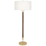 Robert Abbey Dexter Modern Brass with Walnut Floor Lamp