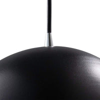 Scallop 9" Wide Matte Black Ceramic LED Mini Pendant Light